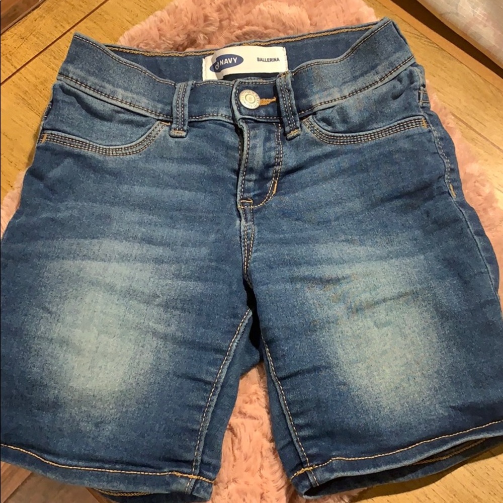 Girls denim shorts size 8